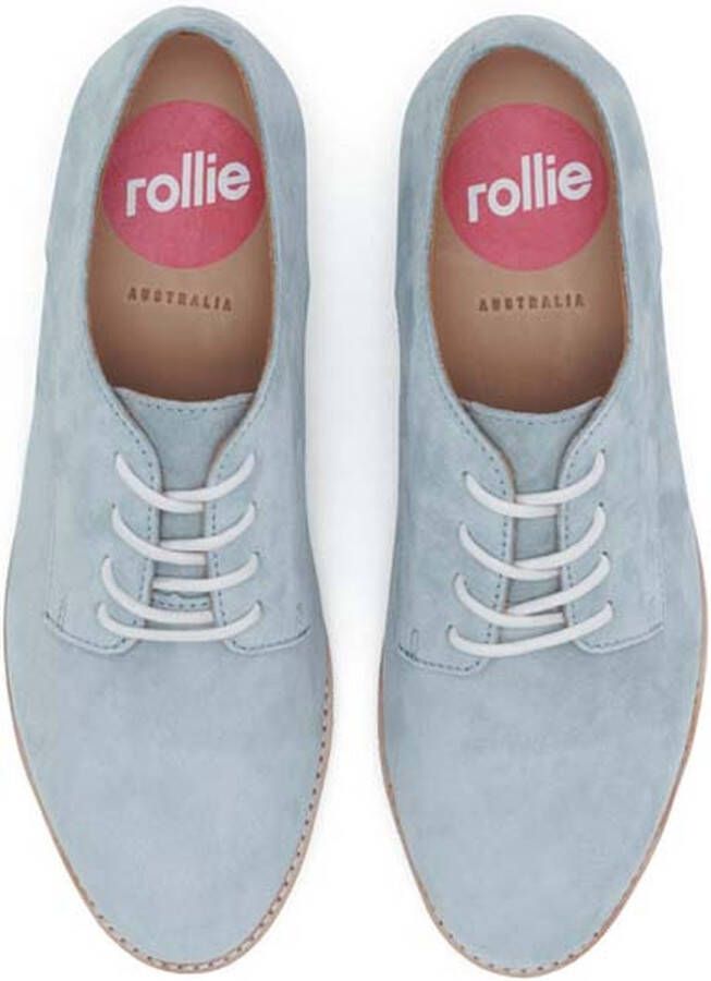 Rollie Dames Veterschoen Derby Super Soft Blue Mist