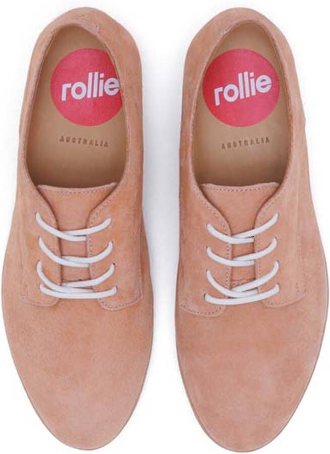 Rollie Dames Veterschoen Derby Super Soft Coral