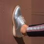 Rollie | Dames | Veterschoen | Derby Super Soft Silver Metallic - Thumbnail 5