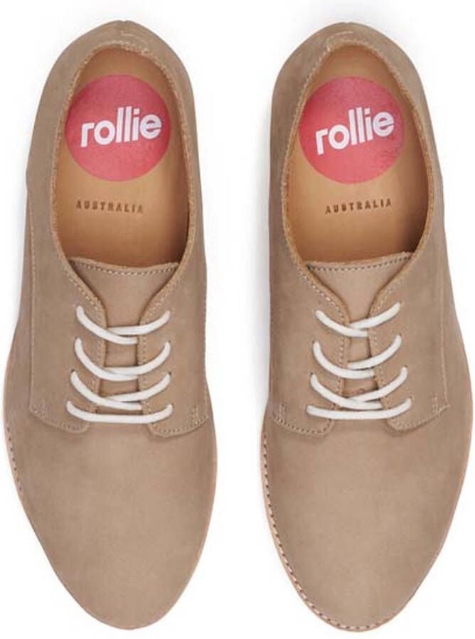 Rollie Dames Veterschoen Derby Super Soft Walnut