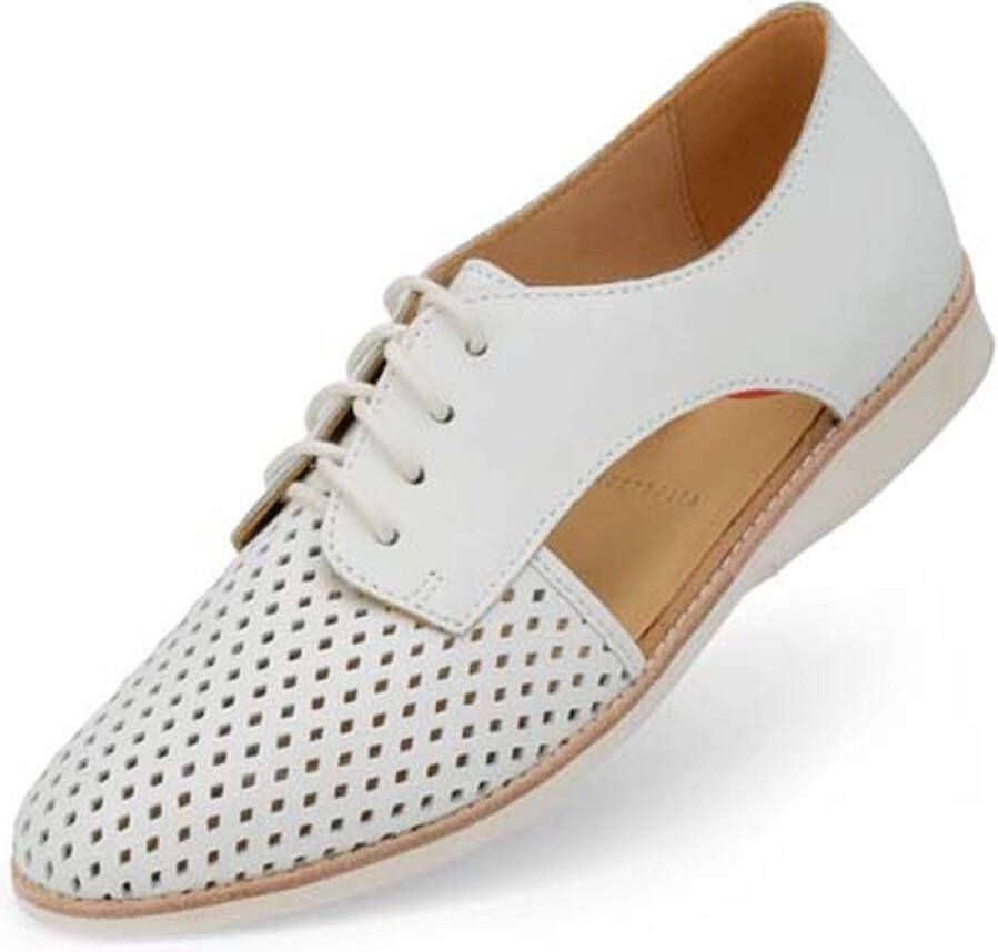 Rollie Dames Veterschoen Sidecut Punch White