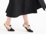 Rollie Dames Veterschoen Slingback Punch Black Gold Etched - Thumbnail 5