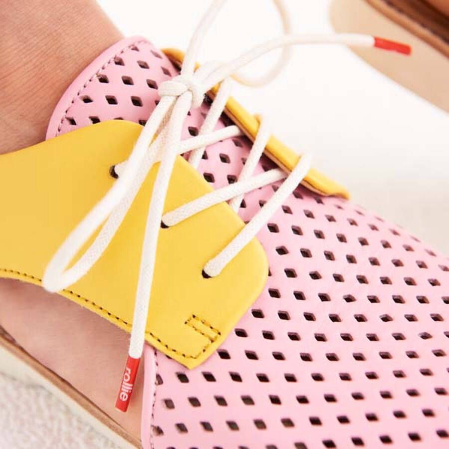 Rollie Dames Veterschoen Slingback Punch Pink Lemonade - Foto 2