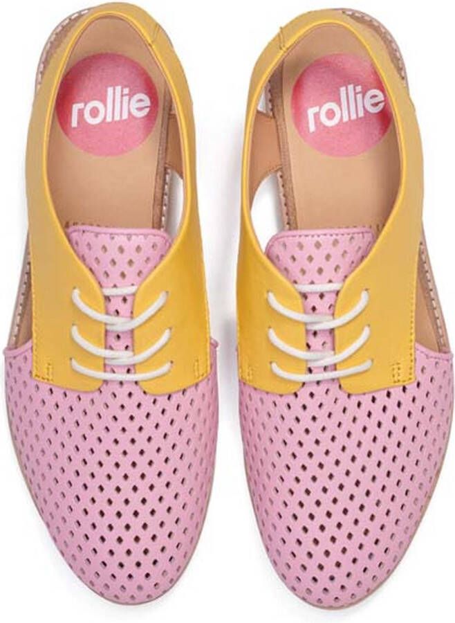 Rollie Dames Veterschoen Slingback Punch Pink Lemonade - Foto 3