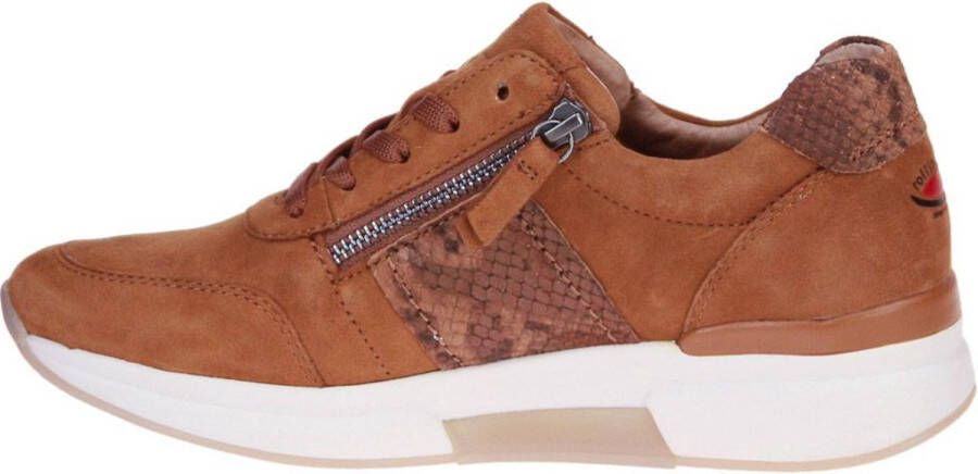 Rollingsoft -Dames cogna caramel sneakers