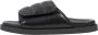 Romika Covered Footbed Quilted Upper Velcro Slide Men ZWART - Thumbnail 4