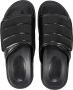 Romika Covered Footbed Quilted Upper Velcro Slide Men ZWART - Thumbnail 5