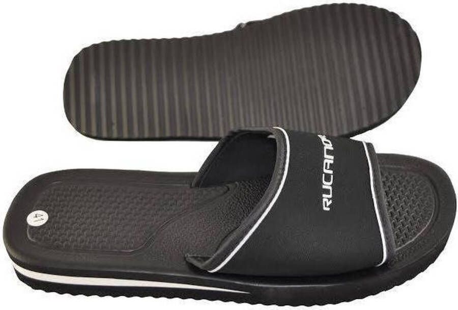 Rucanor Santorini Slippers Unisex Zwart Wit