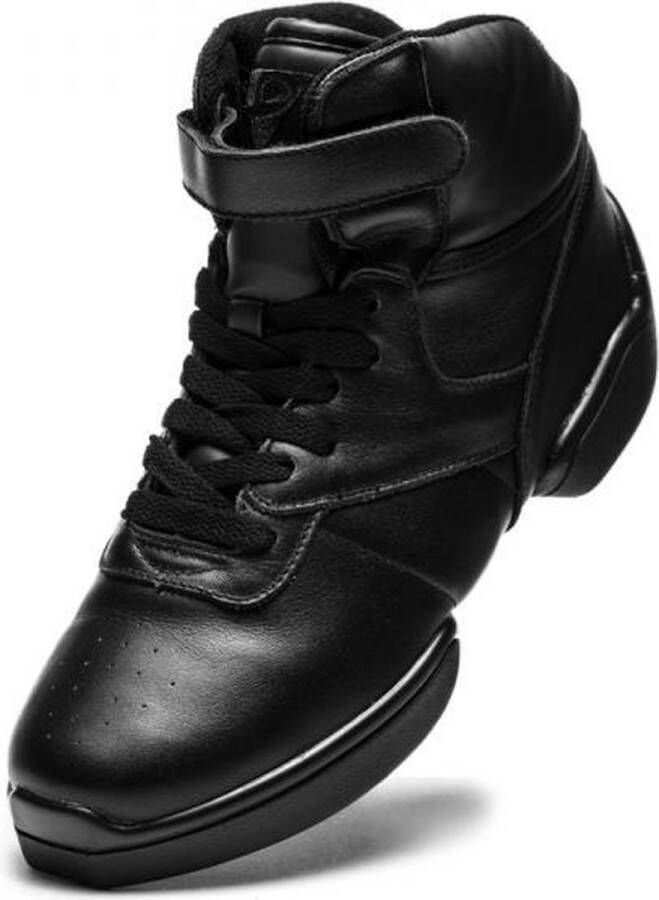 Rumpf 1500 High Top Sneaker Leather upper black Jazz Street Hip Hop Zwart