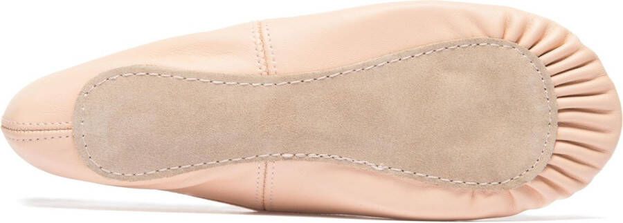 Rumpf Balletschoenen Dames Roze 1001 Leer Hele Zool