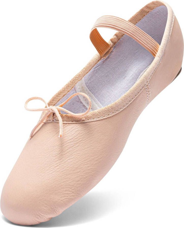 Rumpf Balletschoenen Roze LEER Hele zool Balletschoen Dames & Meisjes