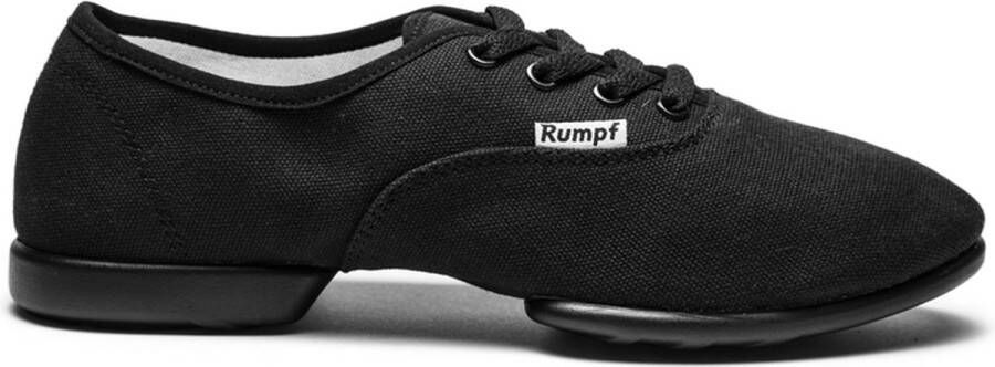 Rumpf Bee 1515 Danssneakers Dames Vegan Splitzool met Spinpoints Jazz Sneaker Lindy Hop Swing Dans Sport Gymschoenen Zwart