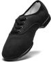 Rumpf Bee 1515 Danssneakers Dames Vegan Splitzool met Spinpoints Jazz Sneaker Lindy Hop Swing Dans Sport Gymschoenen Zwart - Thumbnail 7