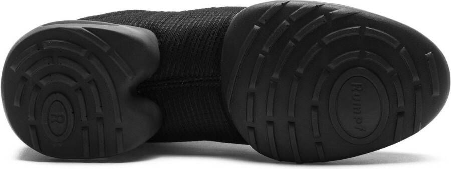 Rumpf Dansschoenen PEBBLE 1516 Unisex Jazz hiphop Trainingsschoenen Salsa Danssneaker ademend zwart