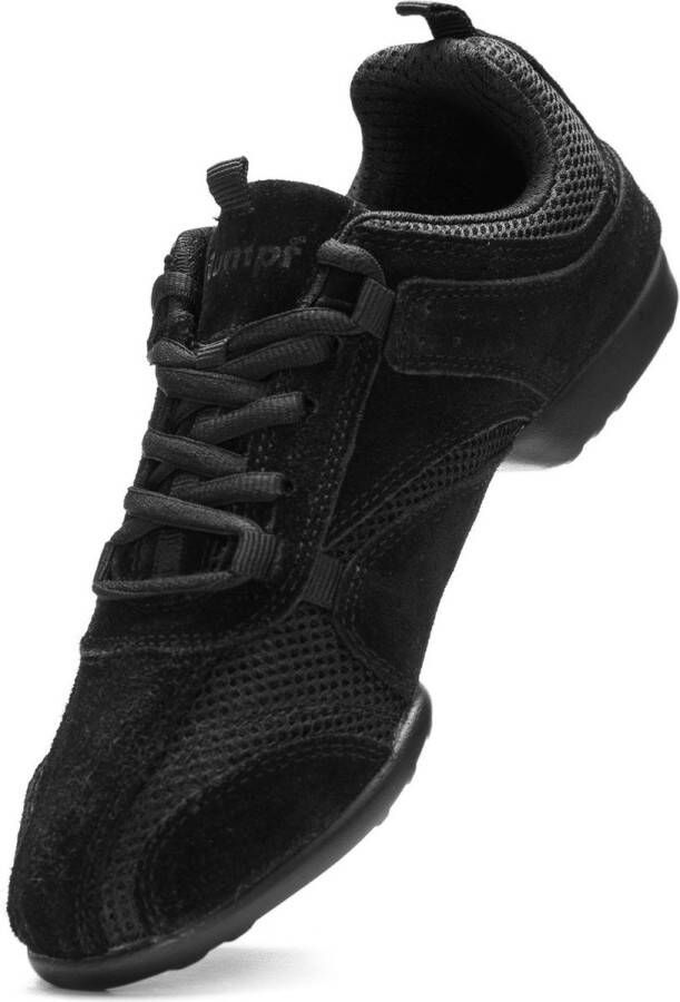 Rumpf Danssneakers Heren Zwarte Sportschoenen Salsa Latin Balfolk Nero 1566 Schoenmaat - Foto 6