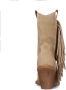Sacha Dames Beige cowboylaarzen met hak en franjes - Thumbnail 5