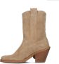 Sacha Dames Beige cowboylaarzen met hak en franjes - Thumbnail 6