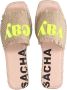 Sacha Dames Beige slippers met touwzool - Thumbnail 4