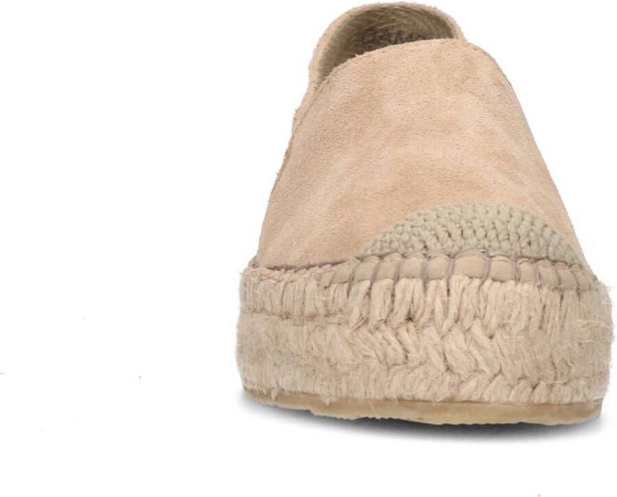 Sacha Dames Beige suède espadrilles