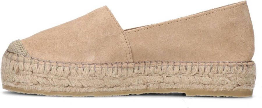 Sacha Dames Beige suède espadrilles