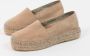 Sacha Dames Beige suède espadrilles - Thumbnail 7