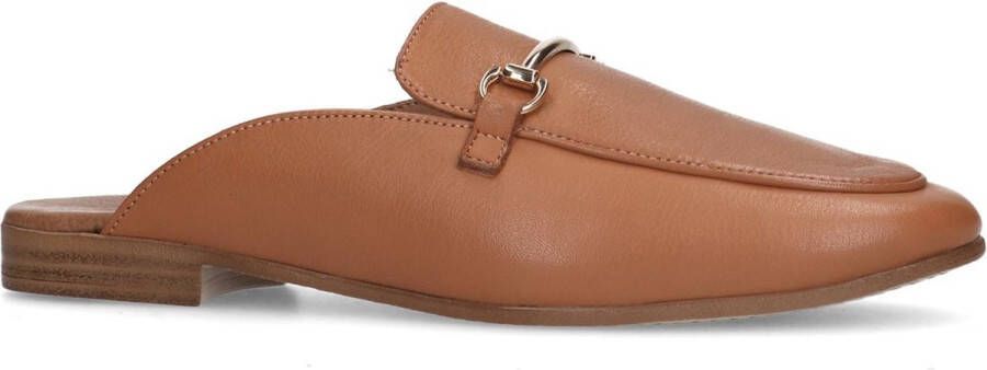 Sacha Dames Bruine leren slip on loafers - Foto 8