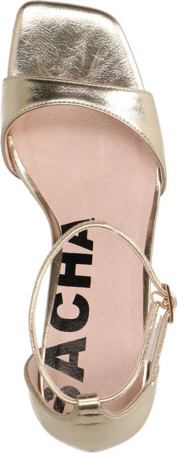 Sacha Dames Gouden sandalen met hak