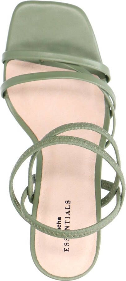 Sacha Dames Groene hak sandalen met bandjes - Foto 7