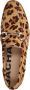 Sacha Dames Leren luipaardprint loafers met goudkleurige gesp - Thumbnail 5