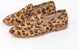 Sacha Dames Leren luipaardprint loafers met goudkleurige gesp - Thumbnail 6