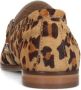 Sacha Dames Leren luipaardprint loafers met goudkleurige gesp - Thumbnail 7