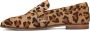 Sacha Dames Leren luipaardprint loafers met goudkleurige gesp - Thumbnail 8