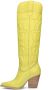 Sacha Dames Limegroene hoge leren cowboylaarzen - Thumbnail 7