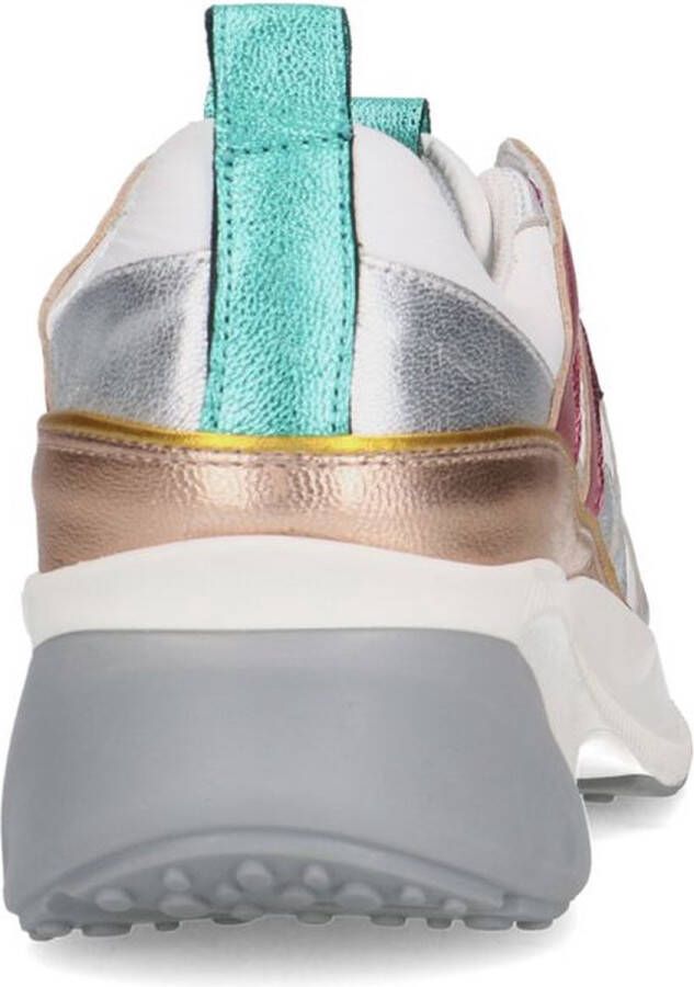 Sacha Dames Multicolor leren sneakers - Foto 4