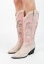Sacha Dames Roze cowboylaarzen met metallic details - Thumbnail 5