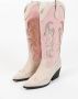Sacha Dames Roze cowboylaarzen met metallic details - Thumbnail 6