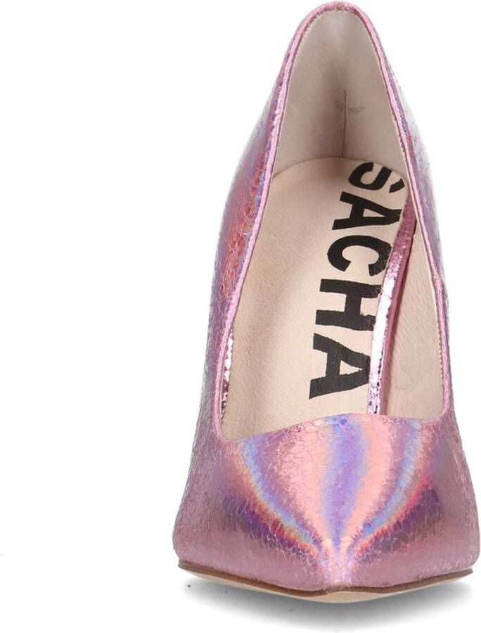 Sacha Dames Roze metallic glitter pumps - Foto 8