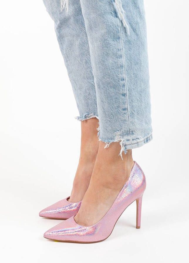 Sacha Dames Roze metallic glitter pumps - Foto 6