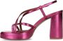 Sacha Dames Roze metallic sandalen met hak - Thumbnail 5