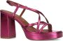 Sacha Dames Roze metallic sandalen met hak - Thumbnail 7