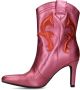 Sacha Dames Roze western enkellaarsjes met naaldhak - Thumbnail 7