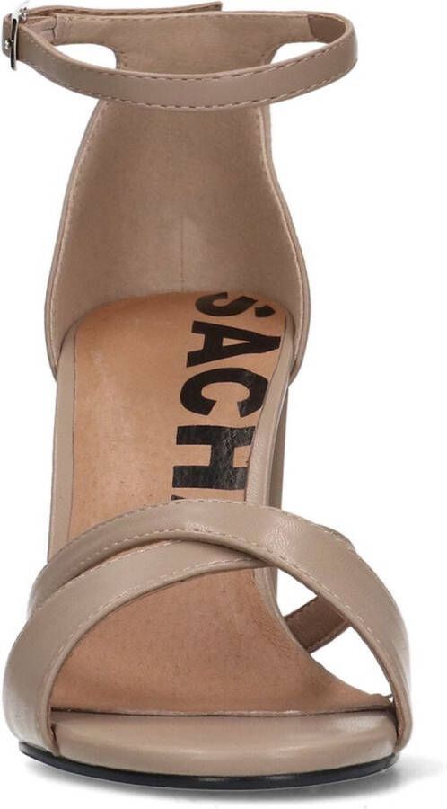 Sacha Dames Taupe sandalen met hak - Foto 5
