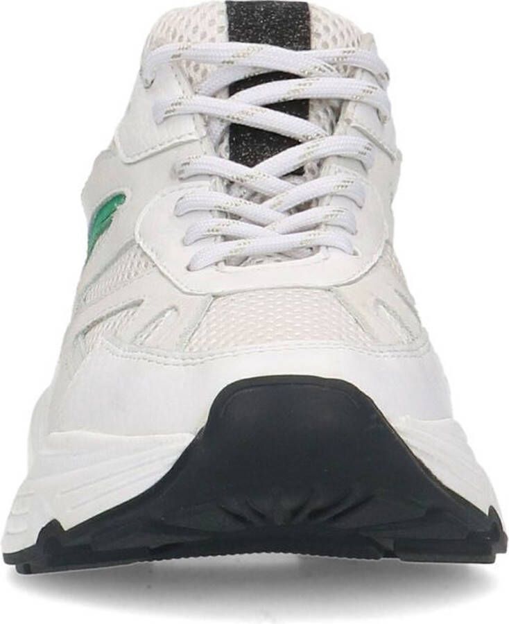 Sacha Dames Witte chunky dot sneakers met groene details - Foto 2