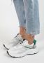 Sacha Dames Witte chunky dot sneakers met groene details - Thumbnail 4