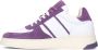Sacha Dames Witte leren sneakers met paarse details - Thumbnail 4