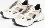 Sacha Dames Witte marathon sneakers met zwarte glitter details - Thumbnail 2