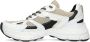 Sacha Dames Witte marathon sneakers met zwarte glitter details - Thumbnail 5
