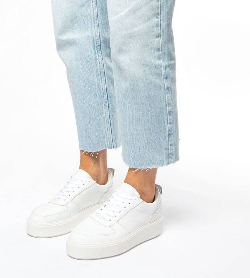 Witte sneaker plateauzool hotsell