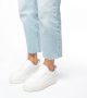 Sacha Dames Witte sneakers met plateauzool - Thumbnail 4