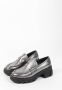 Sacha Dames Zilverkleurige metallic chunky loafers - Thumbnail 5